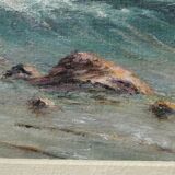 Scandinavian modern painting, 1960s, Oil on panel