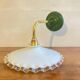 Serrated opaline wall lamp