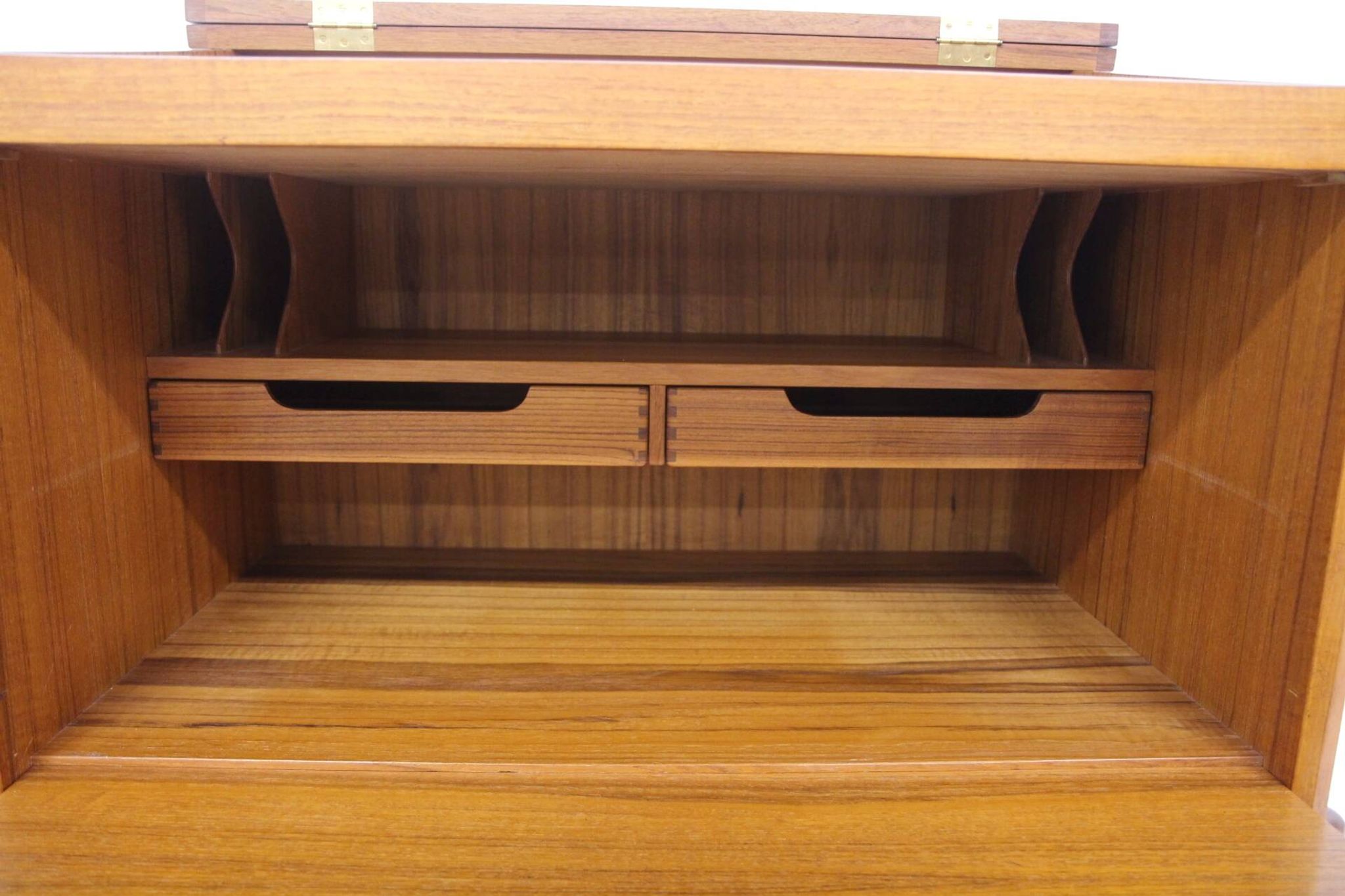 Scandinavian teak secretary "Model 67", Arne Wahl Iversen, Vinde Møbelfabrik, Denmark, 1950