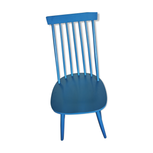 Chaise vintage bleue