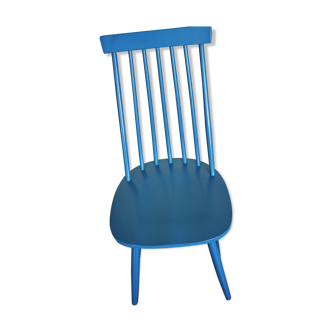 Chaise vintage bleue