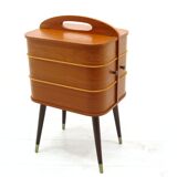 Coffre de rangement danois en contreplaqué, années 1970