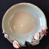 Paris ceramic dish with slip decoration, by Suzy Coste