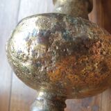 Teardrop Door Knocker / Bell Clapper in Hammered Wrought Iron with Gilding