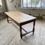 2m walnut drapery farm table