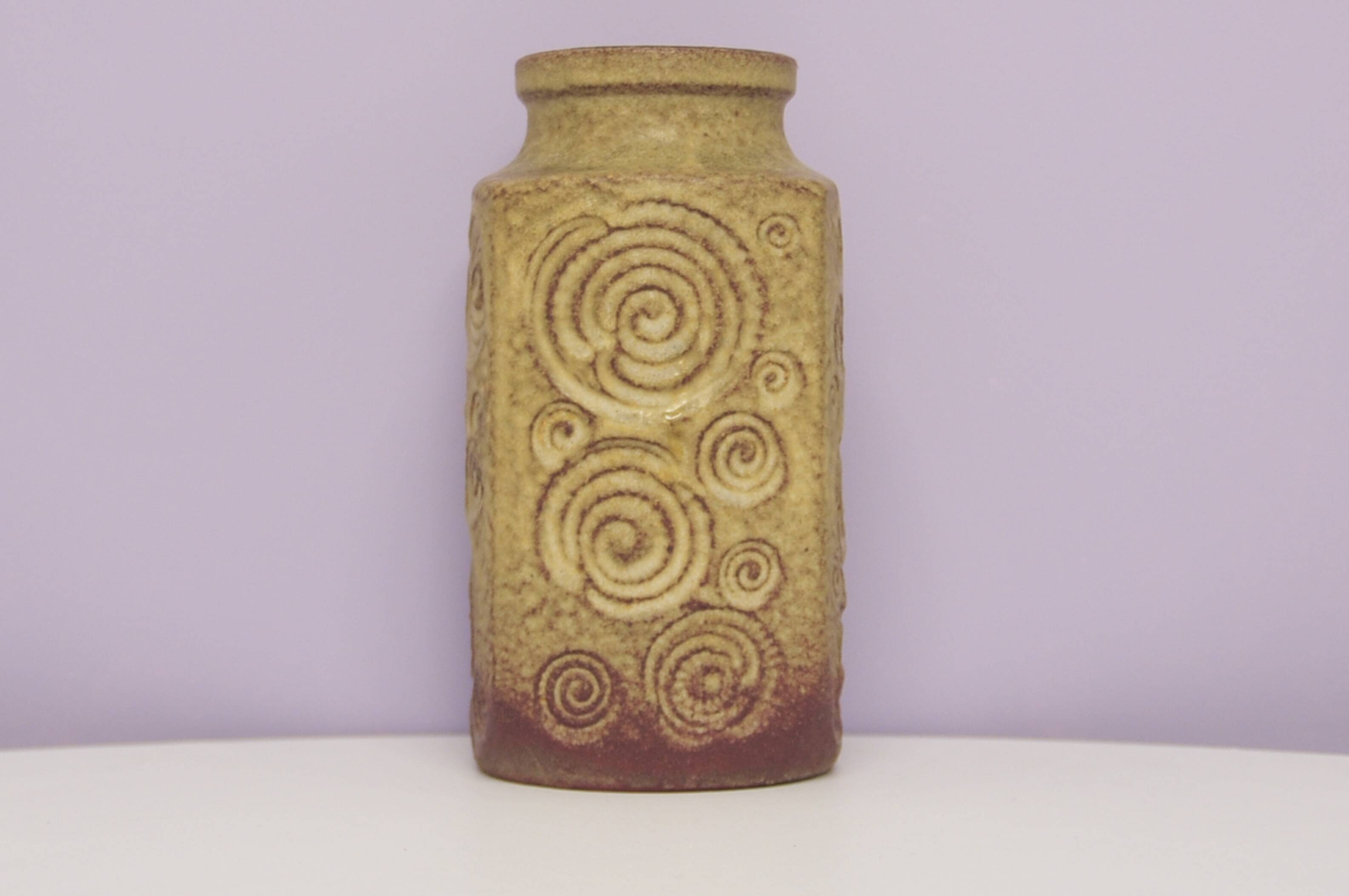 Vintage soft green west germany vase scheurich