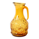 Vintage Designer Italian Amber Glass Pitcher / Mid-century Jug / 1970s
