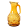 Vintage Designer Italian Amber Glass Pitcher / Mid-century Jug / 1970s