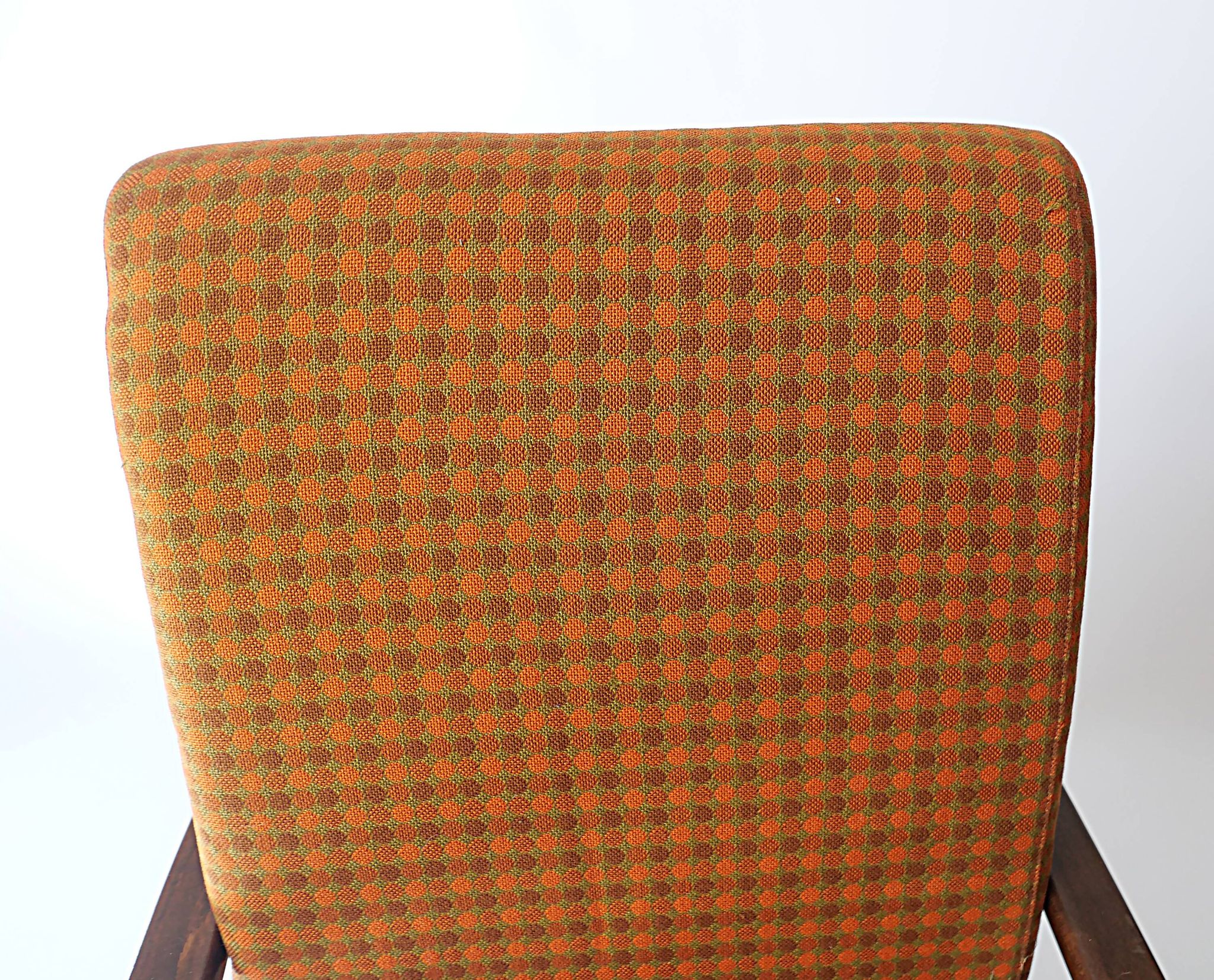 Scandinavian teak armchair, vintage design from the 1970s.