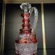 Red double-walled crystal carafe – Saint-Louis