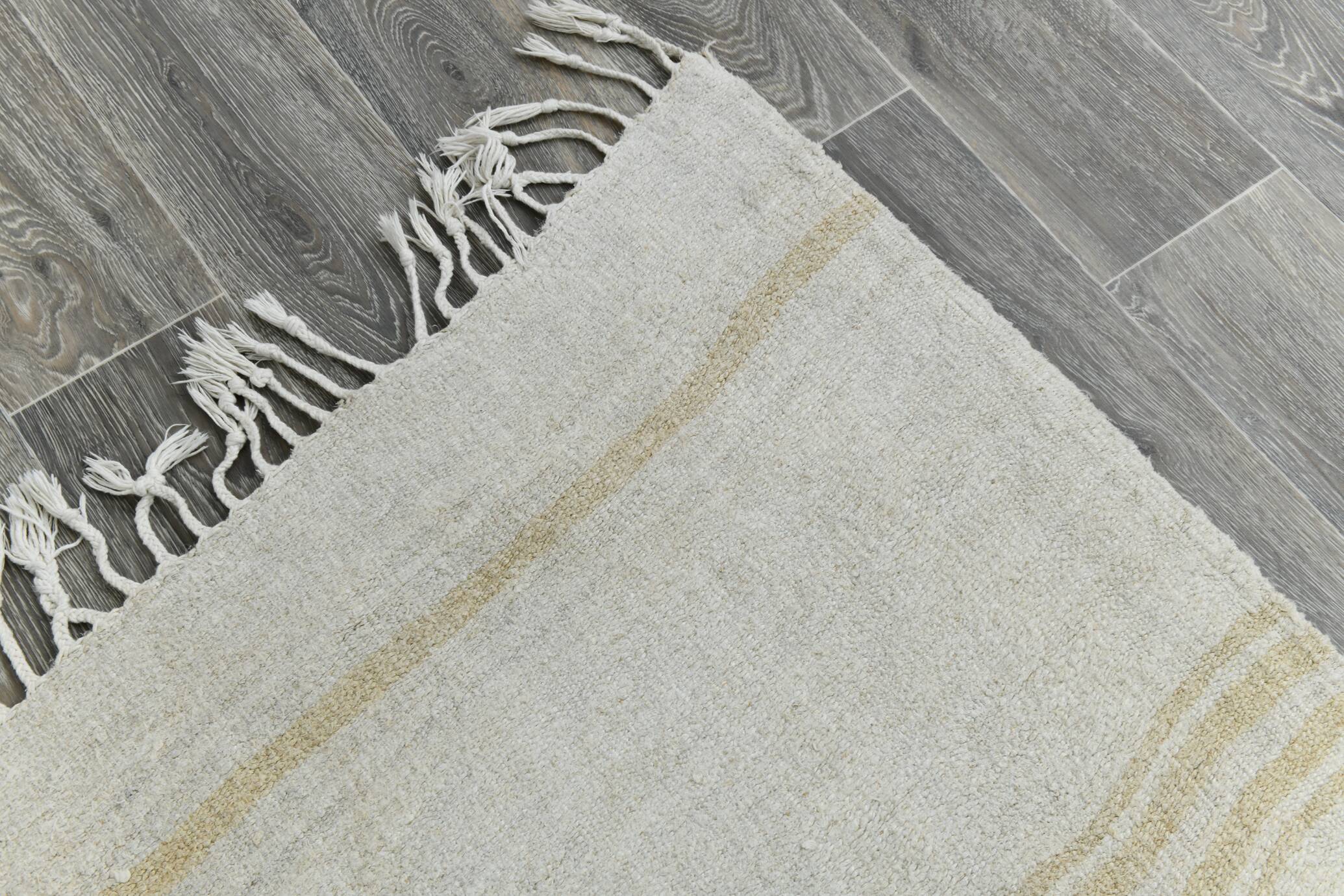 Off-White Oversize Oushak Vintage Rug For Living Room, 181x335 Cm