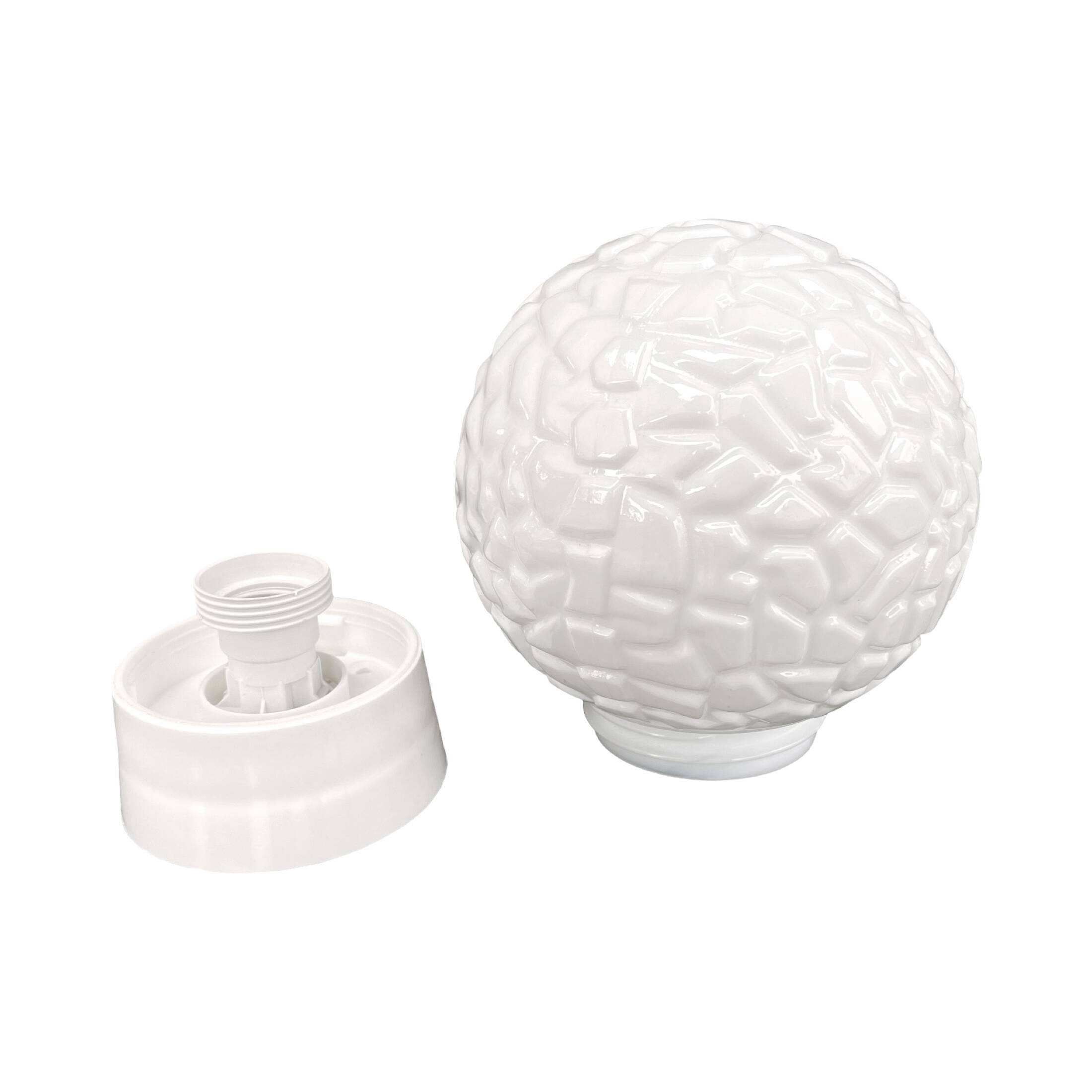 Spherical globe wall lamp, Elektrosvit Nové Zámky, Czechoslovakia, 1960s.