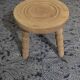 Tabouret bois massif pieds tripode aéro-gommé