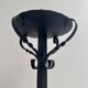 Hand-forged wrought iron candlestick stand, mid-20th century