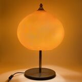 Mid-century modern orange glass Table lamp, Vistosi Italy, 1960s