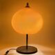 Mid-century modern orange glass Table lamp, Vistosi Italy, 1960s