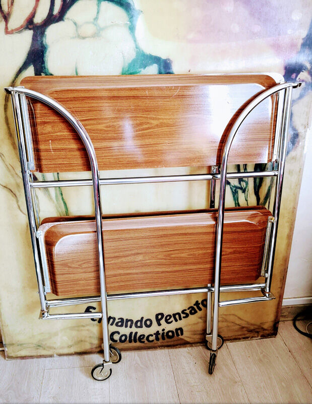 Vintage folding trolley with wheels