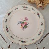 7 mismatched antique dessert plates accompanied by a pie dish