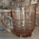 Pink glass jug