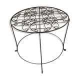 Round wrought iron table