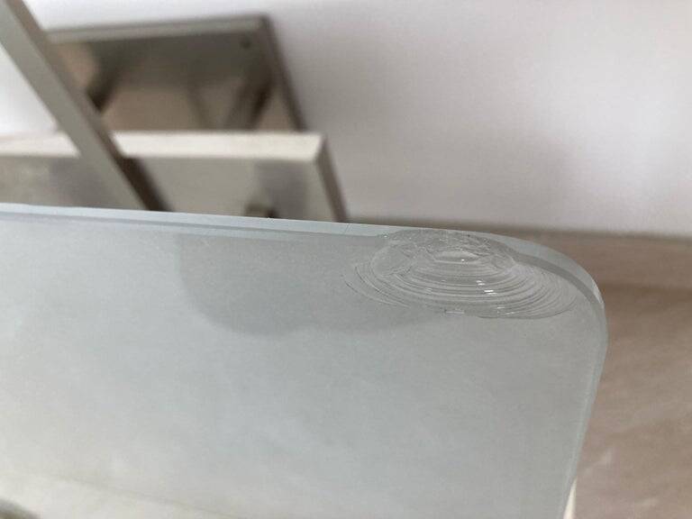 Unique Bauhaus Chrome Ceiling Lamp / Flush Mount, 1930s