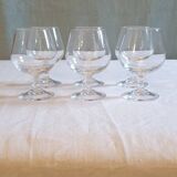 6 verres à cognac en cristal