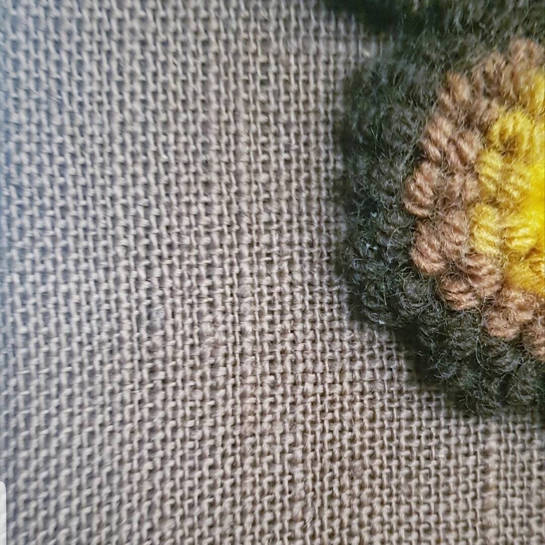 Grande tapisserie rétro à fleurs