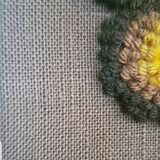 Grande tapisserie rétro à fleurs