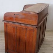 Roll Top Desk In Oak Wood, Italy Early 20th Century