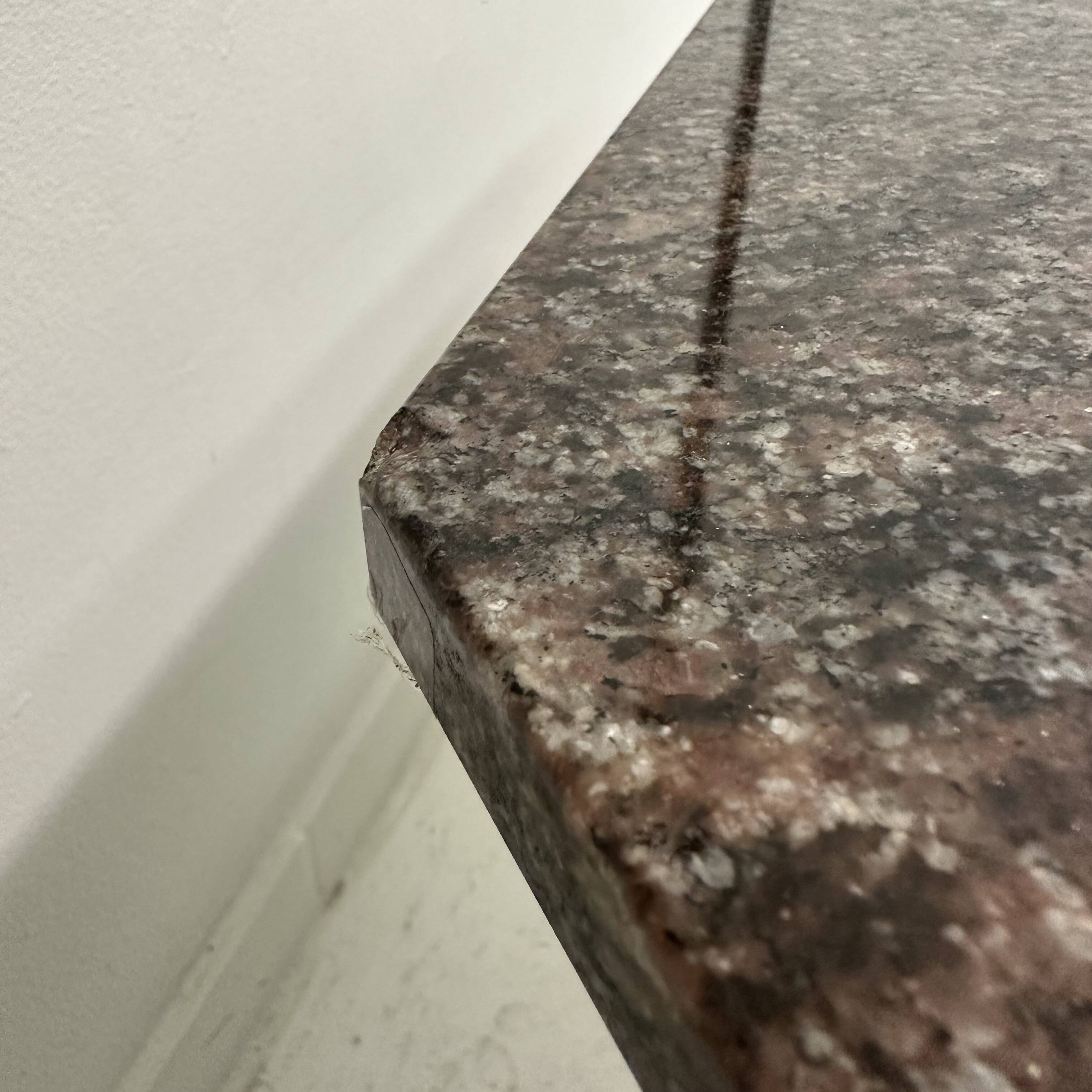 Mid-Century Hexagonal Granite Coffee Table, 1980s