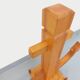 Large vintage decorative anchor in pine wood