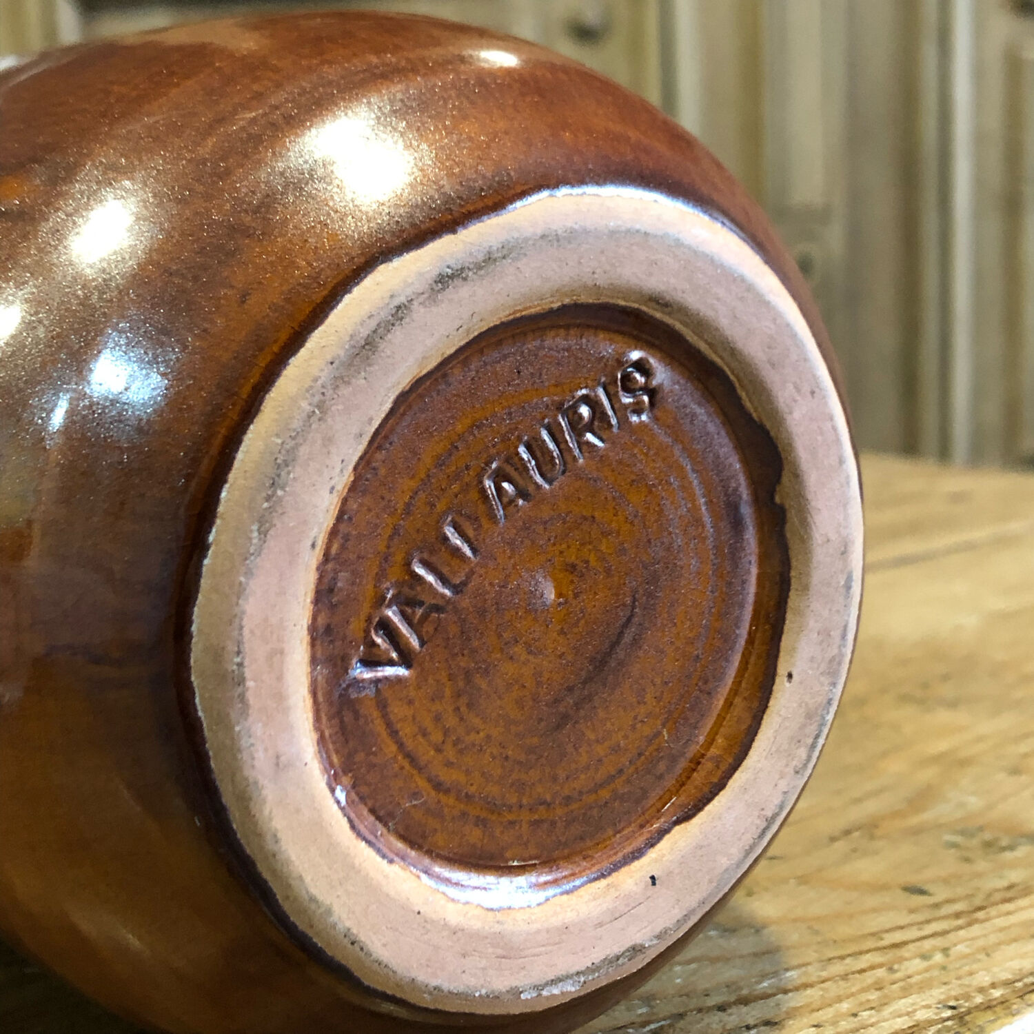 Ceramic pitcher vallauris