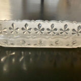 1 Elongated molded glass cup