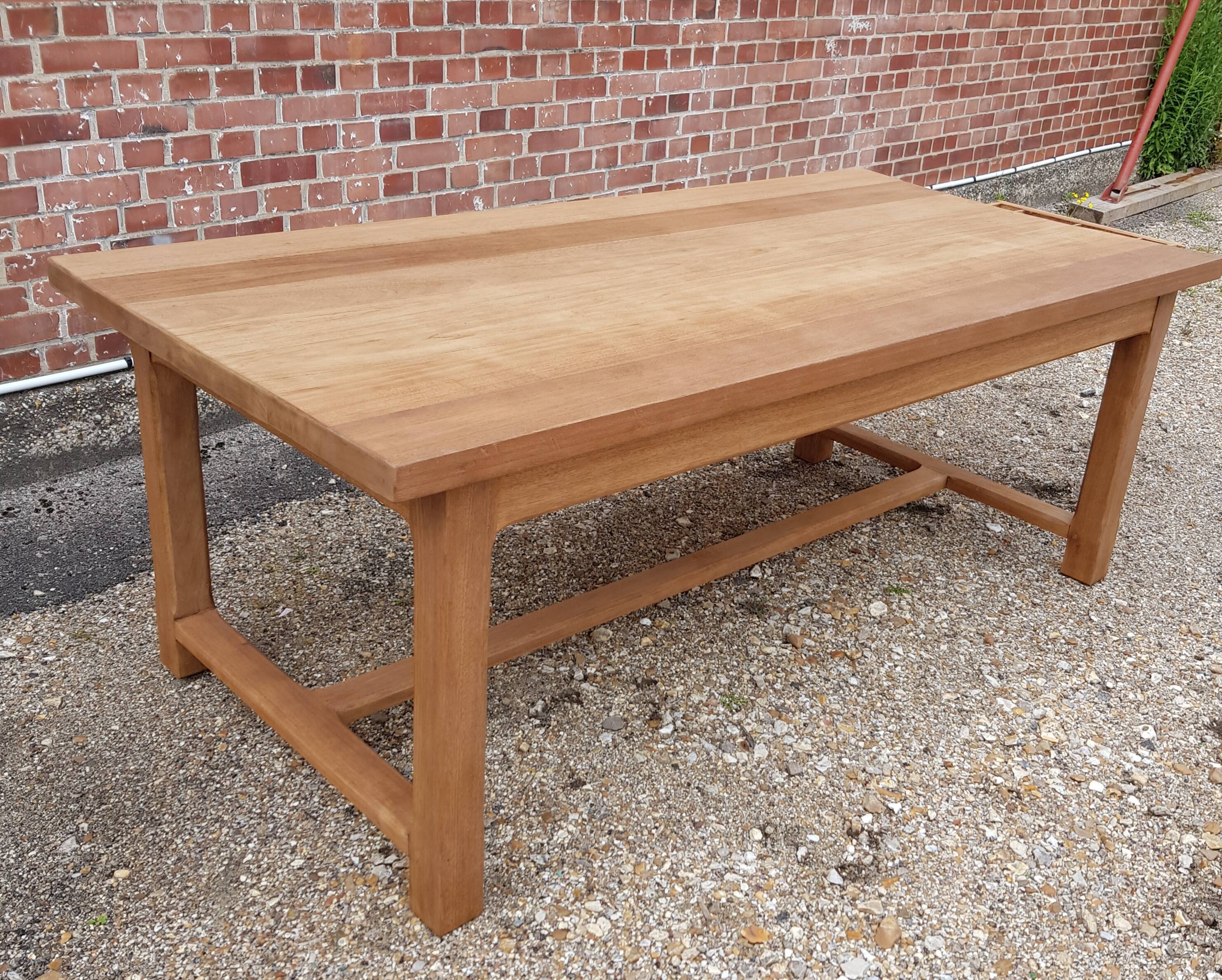 Oak farm table 2m