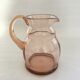 Pichet en verre rosé