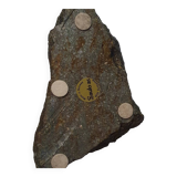 Vintage stone candleholder made by Saulo AS in Sulitjelma, Norway