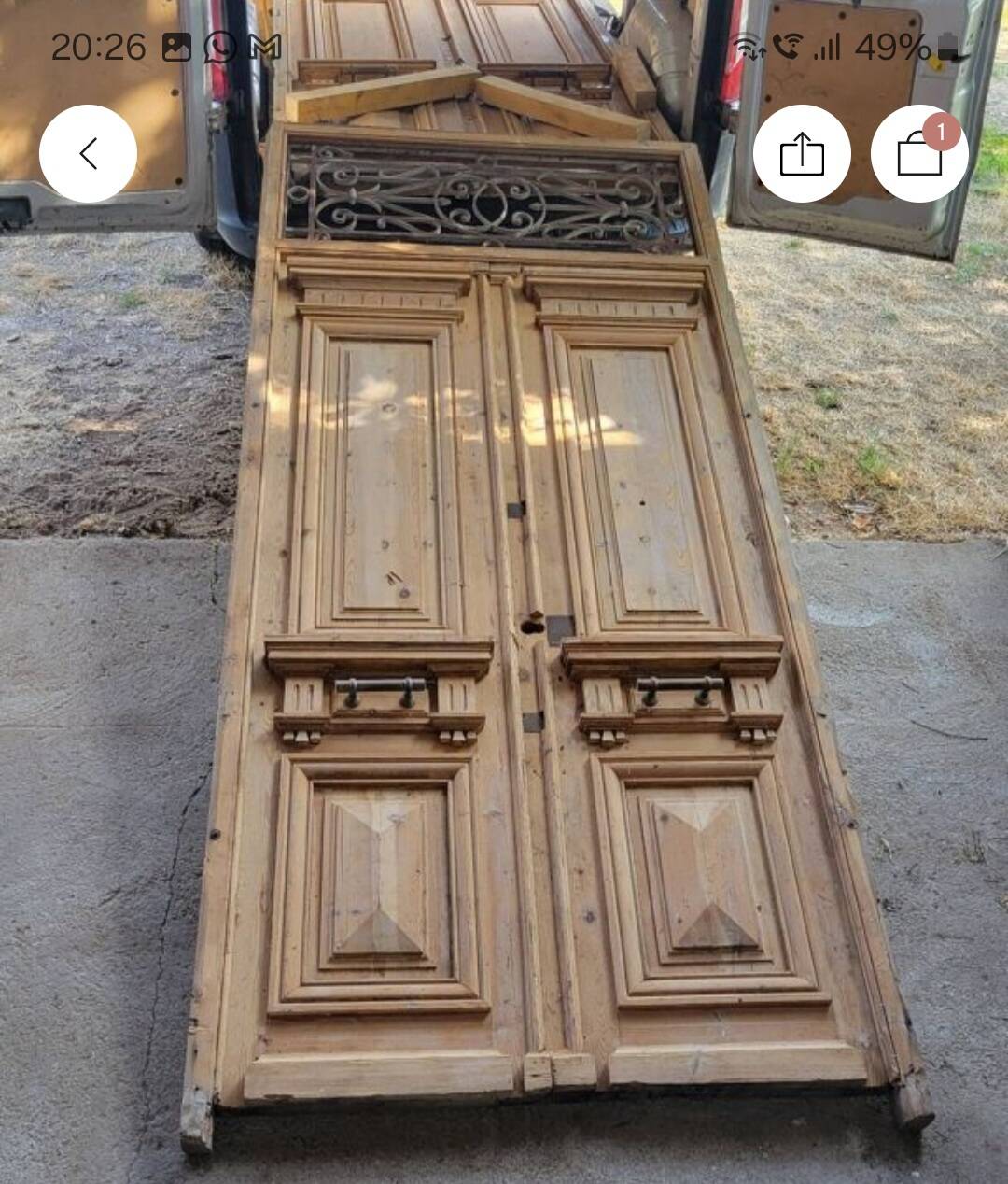 Double Haussmannian doors