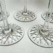Set of 5 antique cut crystal glasses, double colour, 19 cm – Baccarat – Model S1136 – circa 18.