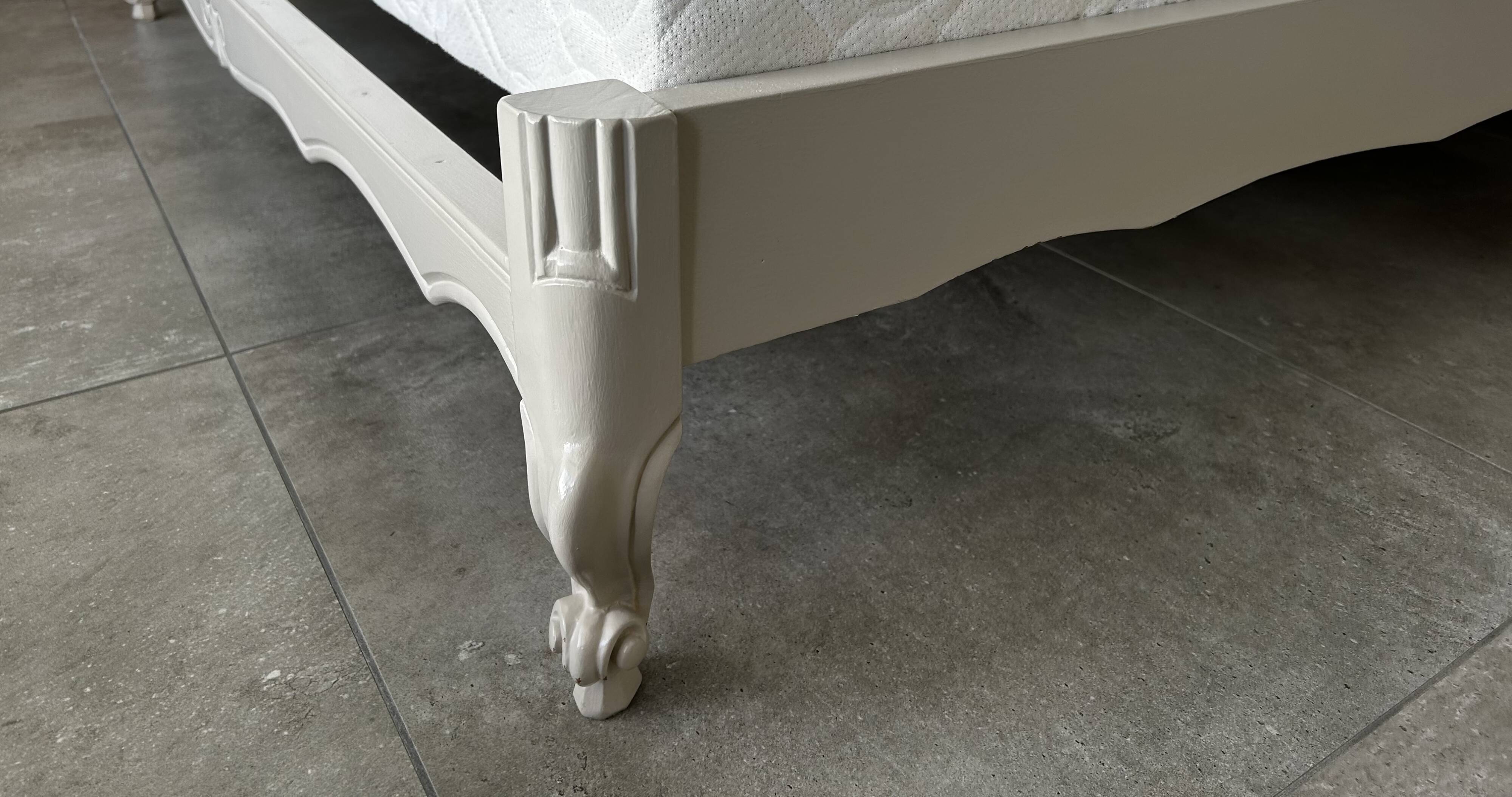 140x190 cherry wood bed frame reimagined