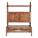 Two-body sideboard in solid oak – unique piece by a cabinetmaker – 1960s