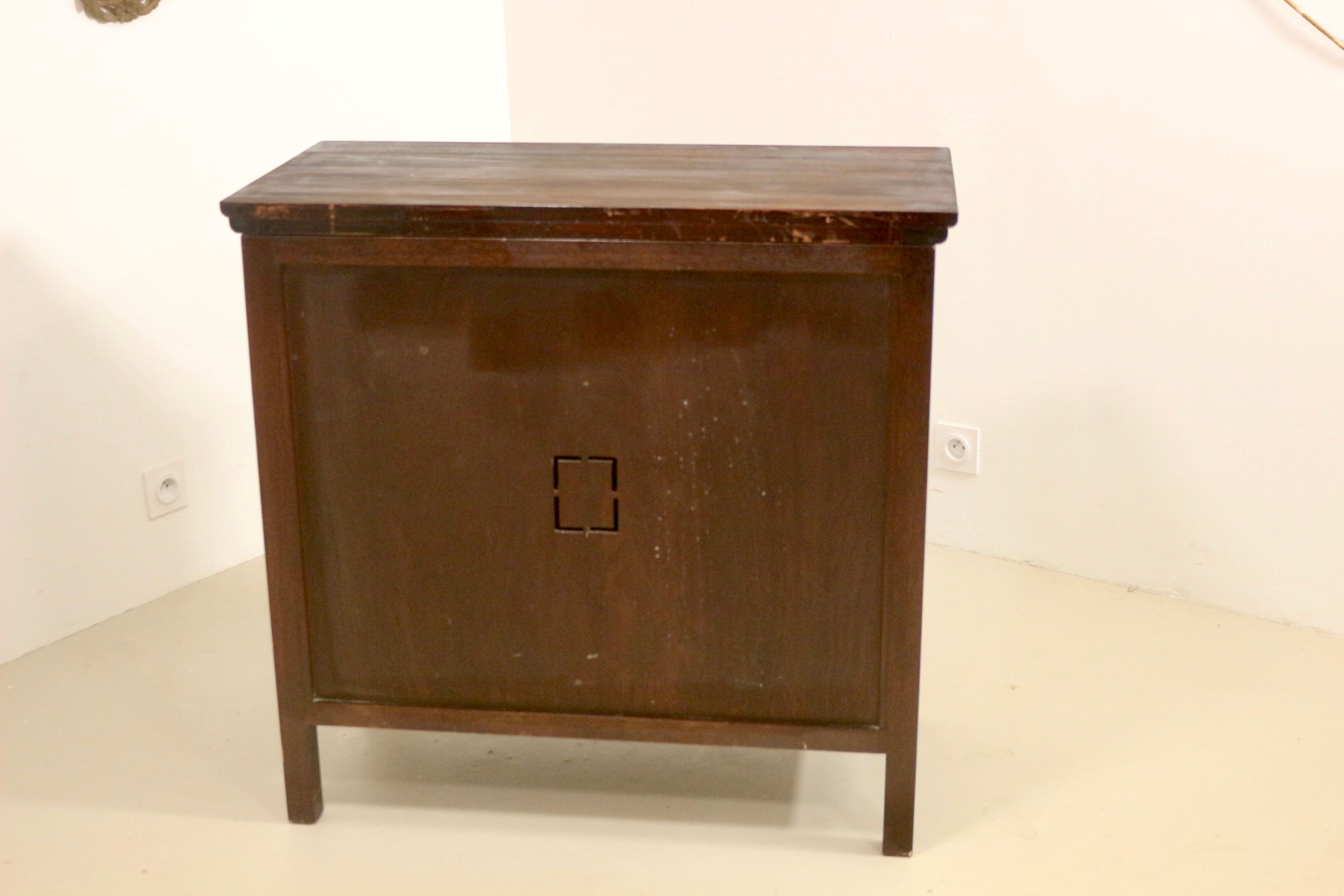 Antique buffet with swing doors Asian design