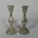 Set of 2 mercury candlesticks, circa 1900 (poor man's silver)