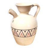 Ceramic pitcher decorated pottery