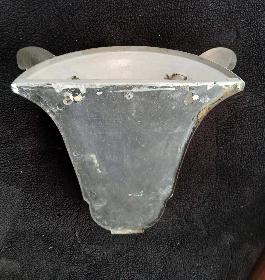 Exceptional pair of art deco wall lights by ezan france & copper metal