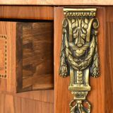Transitional style secretary in marquetry