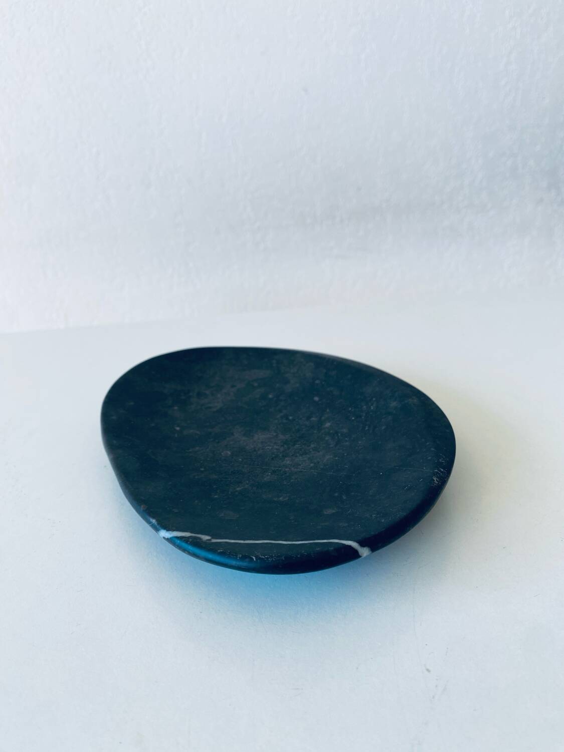 Black Fossil Marble Bowl