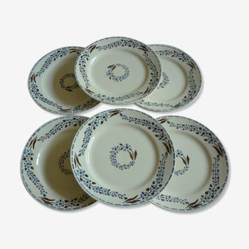 Flat plates longchamp earthenware bastia model