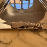 1970s plateau design in the style of Maria Pergay – silver-plated metal