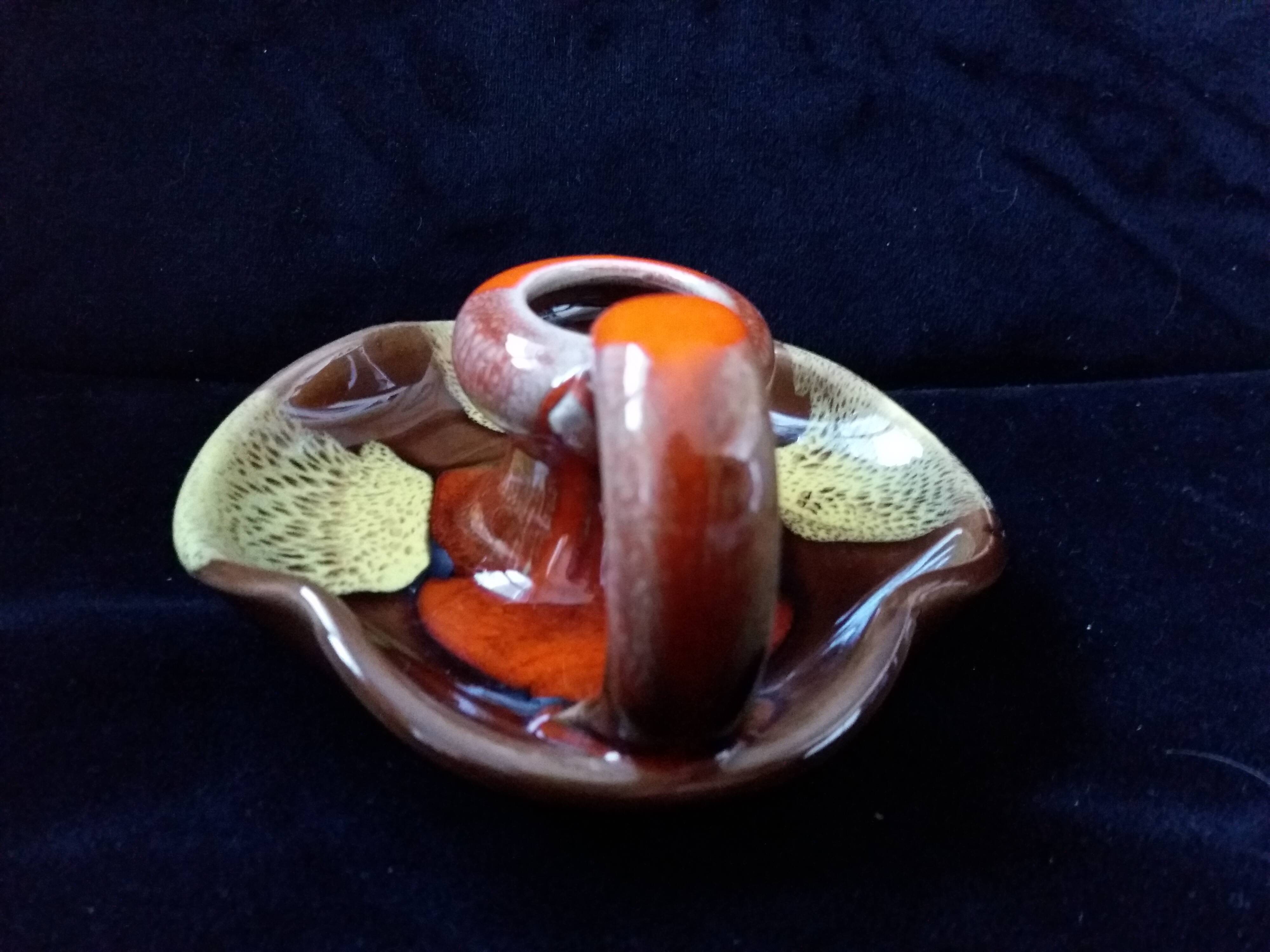 Bougeoir céramique flammée Vallauris