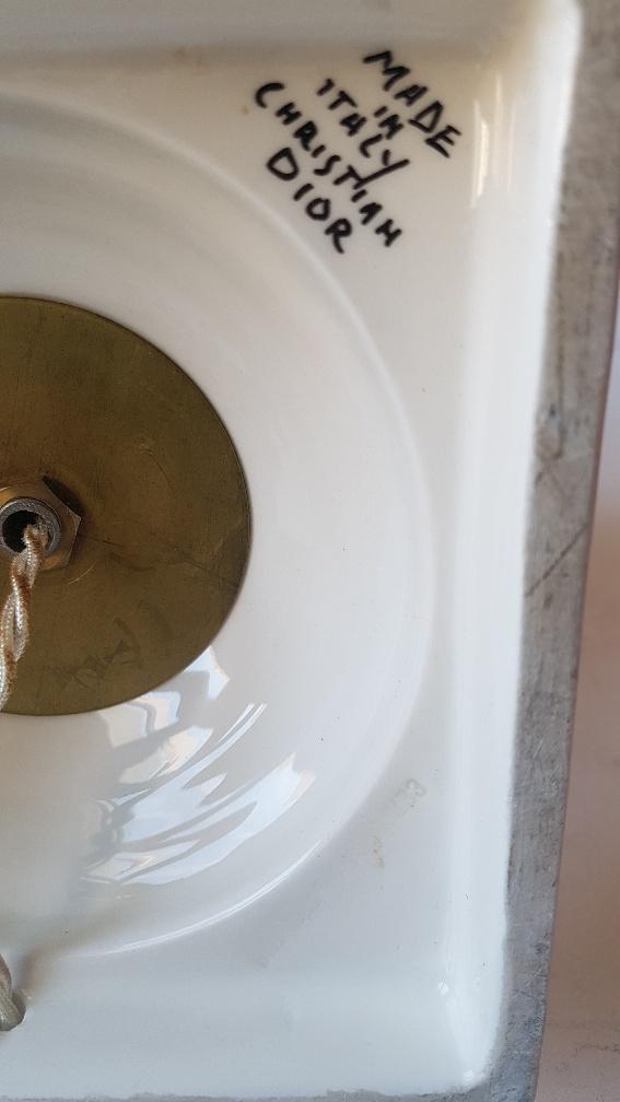 Christian Dior ceramic lamp